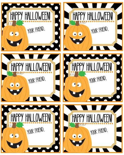 Happy Halloween Tags Printable